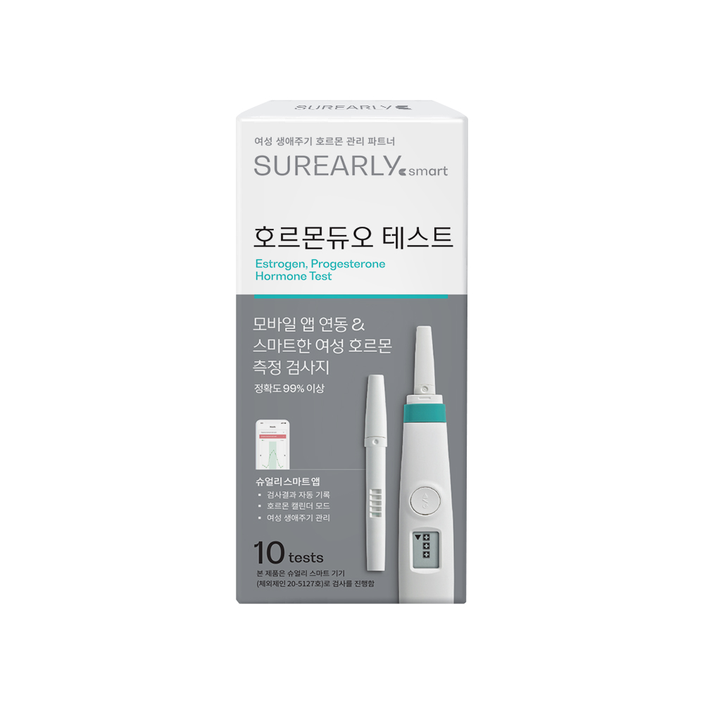 슈얼리 스마트 여성호르몬 테스트 호르몬 듀오(10개입) 에스트로겐, 프로게스테론 - 메인 이미지