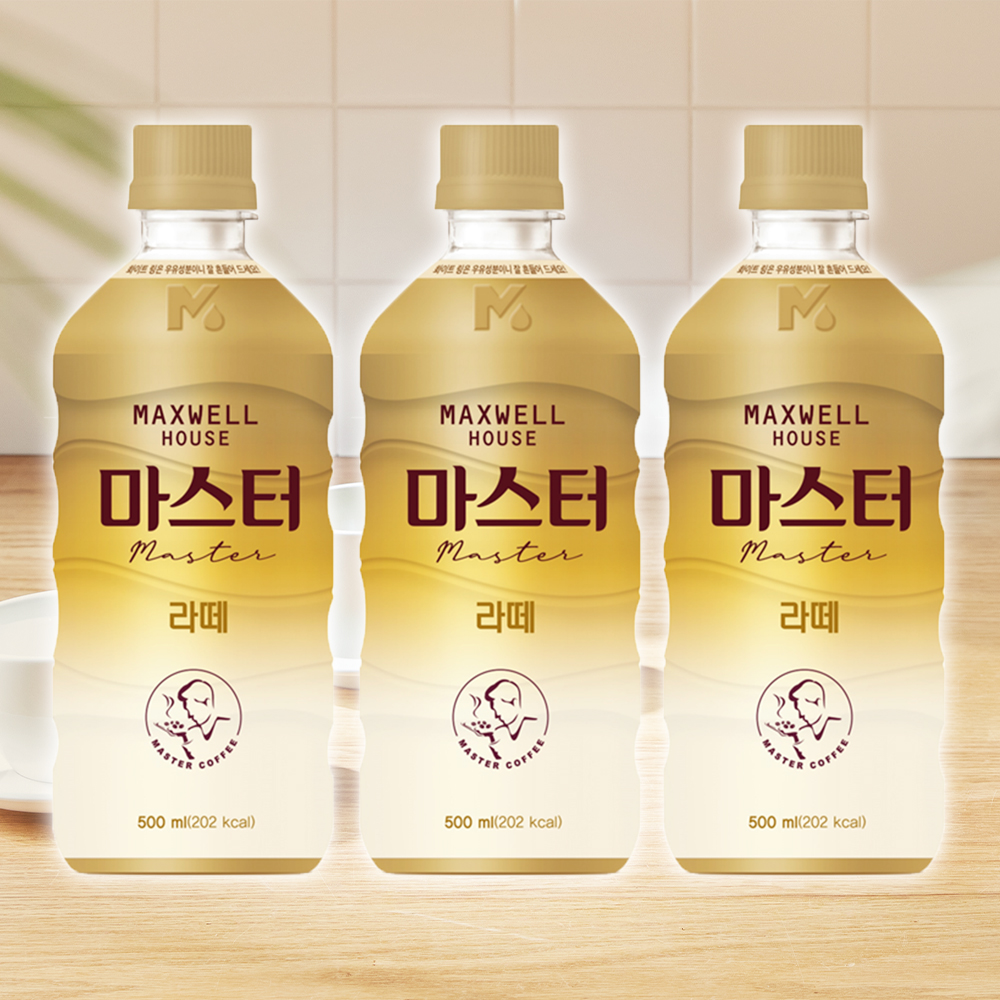 MH 맥스웰 마스터 라떼+블랙+바닐라블랙 500ml x 각 6개씩 18개 / 커피음료 - 상세 이미지 2