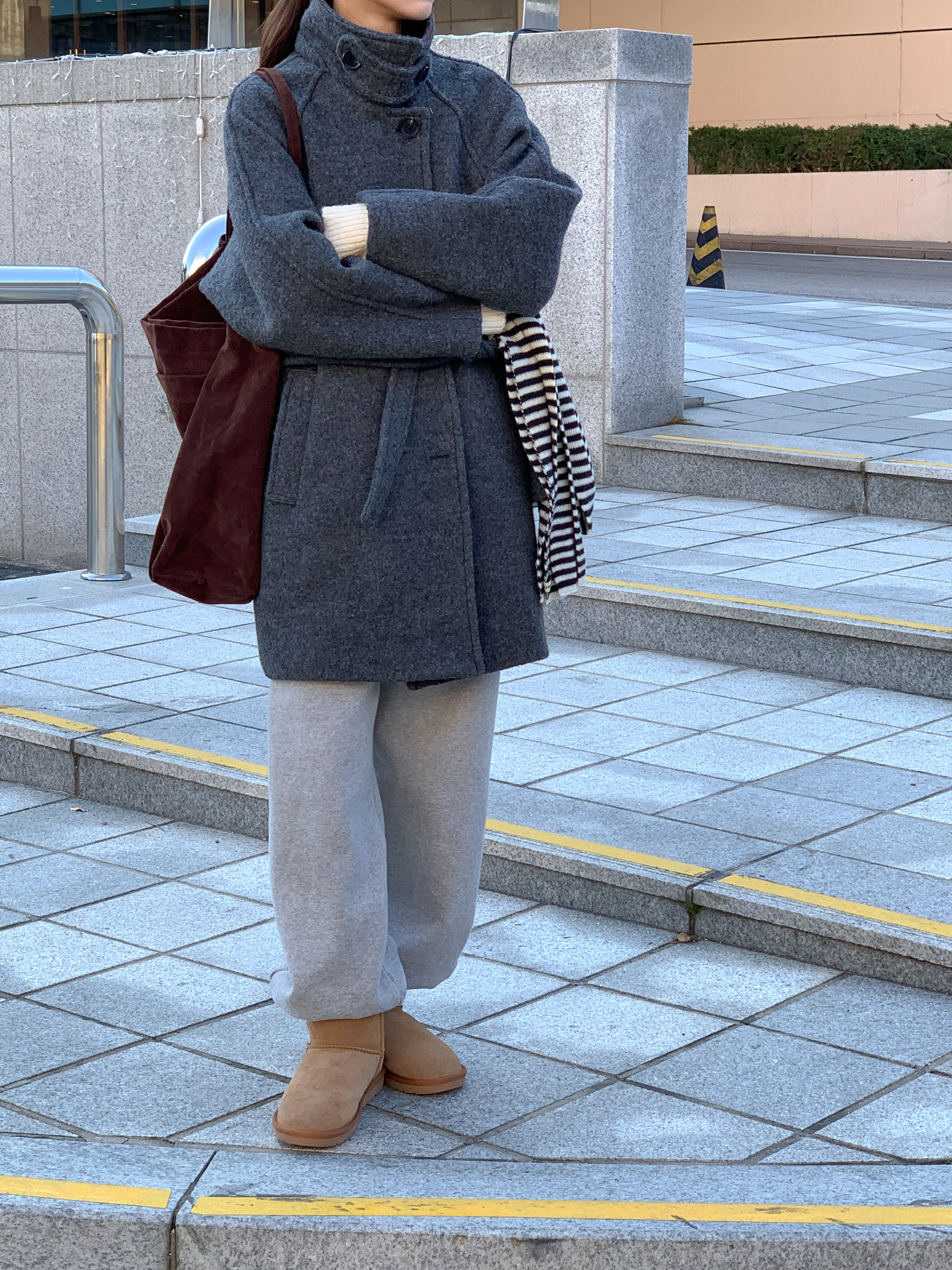 [24 f/w코트] 헤르몬 헤나 하이넥 부클 하프코트 울100 누빔 퀼팅 핸드메이드 640 상세 이미지 63