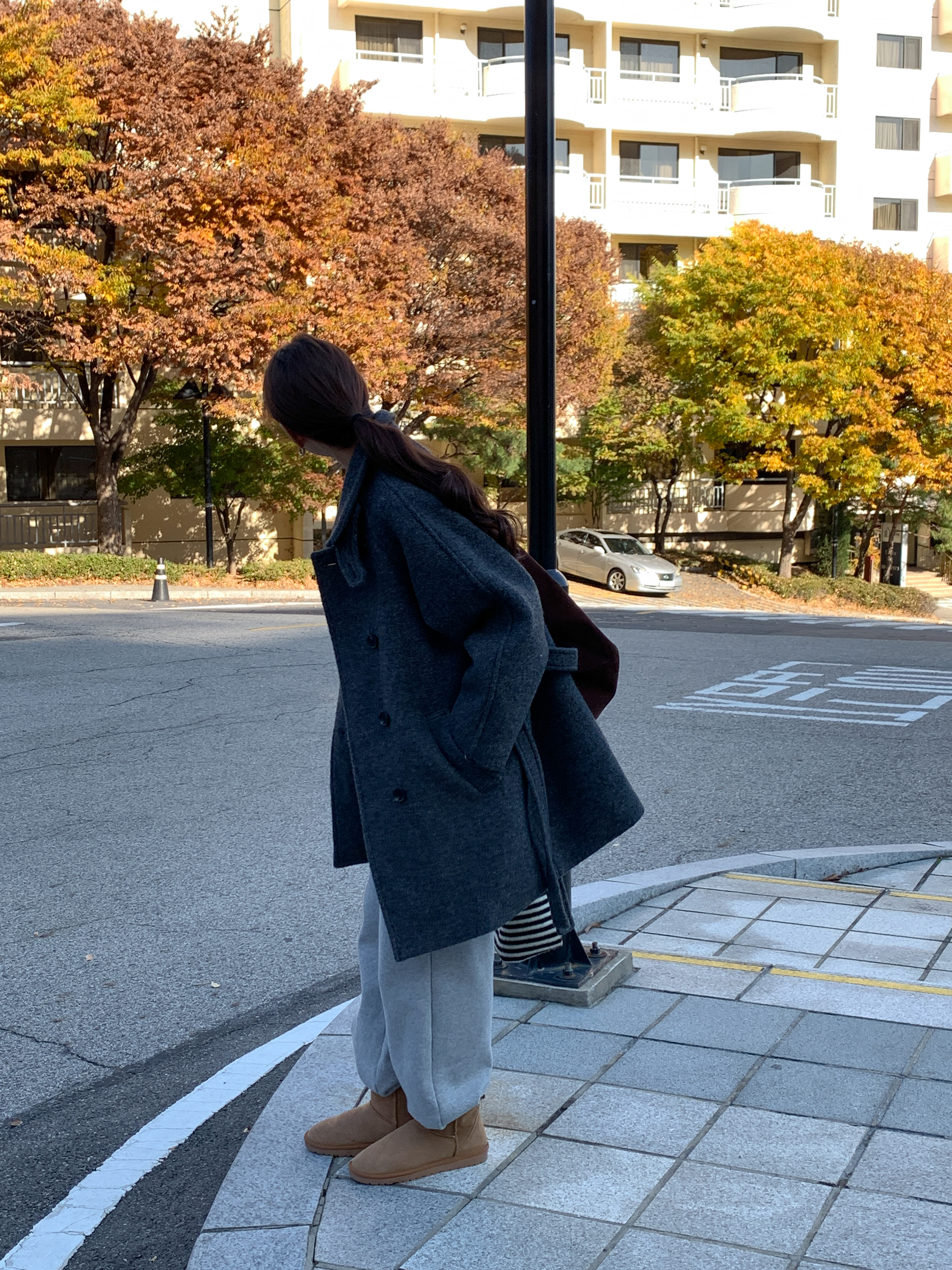 [24 f/w코트] 헤르몬 헤나 하이넥 부클 하프코트 울100 누빔 퀼팅 핸드메이드 640 상세 이미지 39