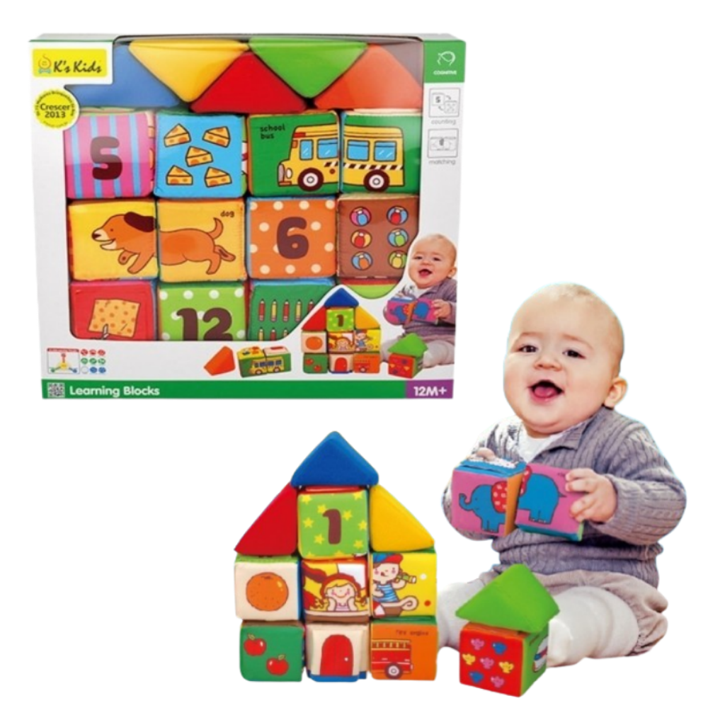 케이스키즈 돌아기장난감 선물 촉감놀이 러닝 헝겊 블럭