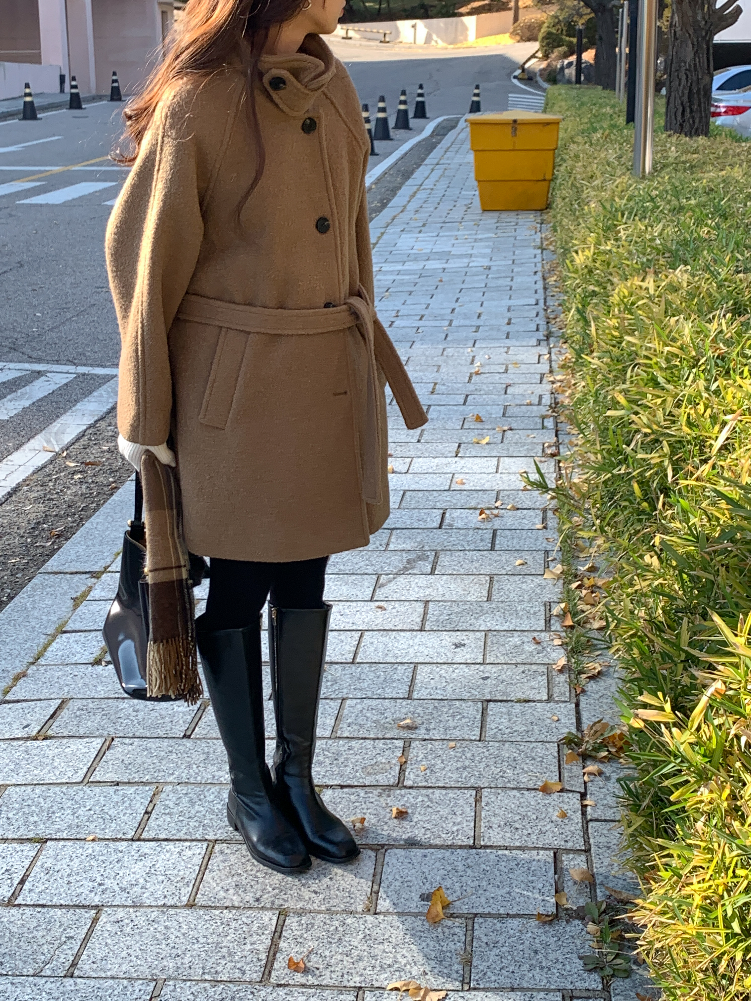[24 f/w코트] 헤르몬 헤나 하이넥 부클 하프코트 울100 누빔 퀼팅 핸드메이드 640 상세 이미지 112