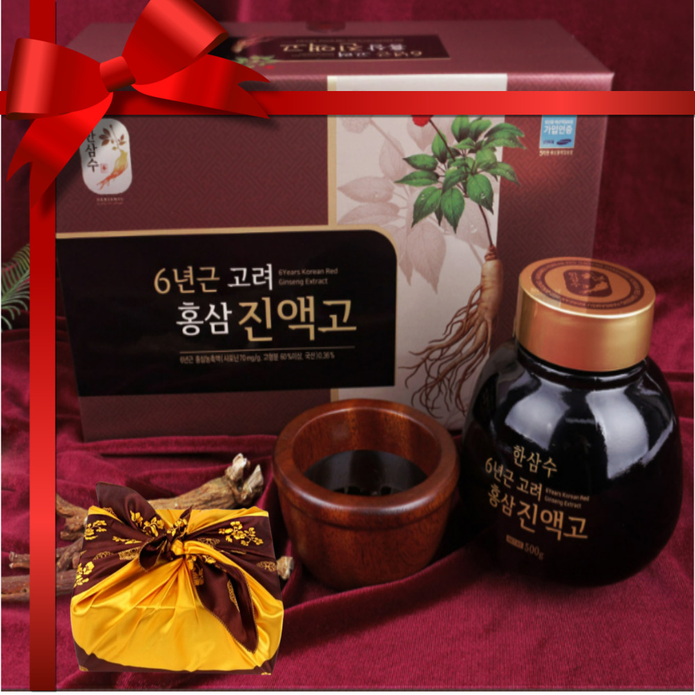 6년근 고려 홍삼진액 엑기스 농축액 500gx2병 홍삼선물세트