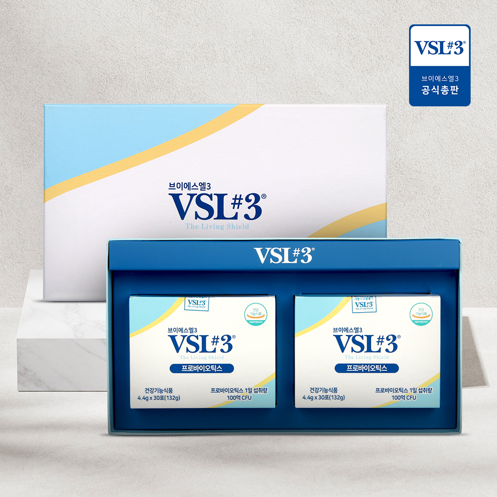 [선물세트] VSL3 브이에스엘3 성인용 냉장 생유산균 프로바이오틱스 30포+30포
