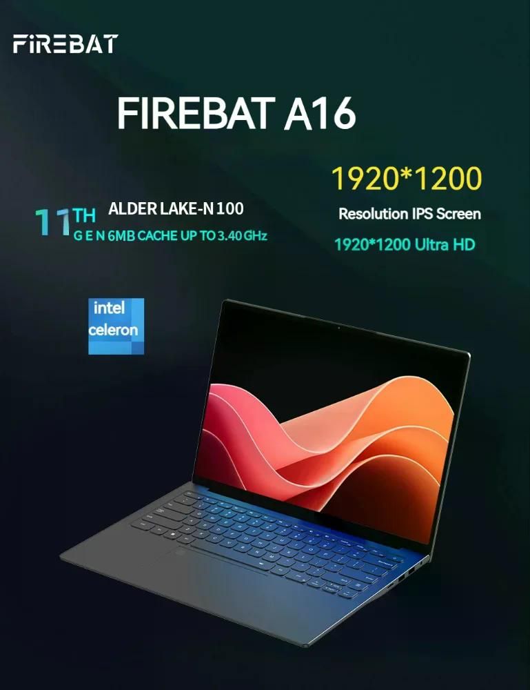 FIREBAT 인텔 N100 N5095 16 인치 노트북 울트라 슬림 DDR4 16G RAM 1TB N5095 16G 512G - 상세 이미지 3