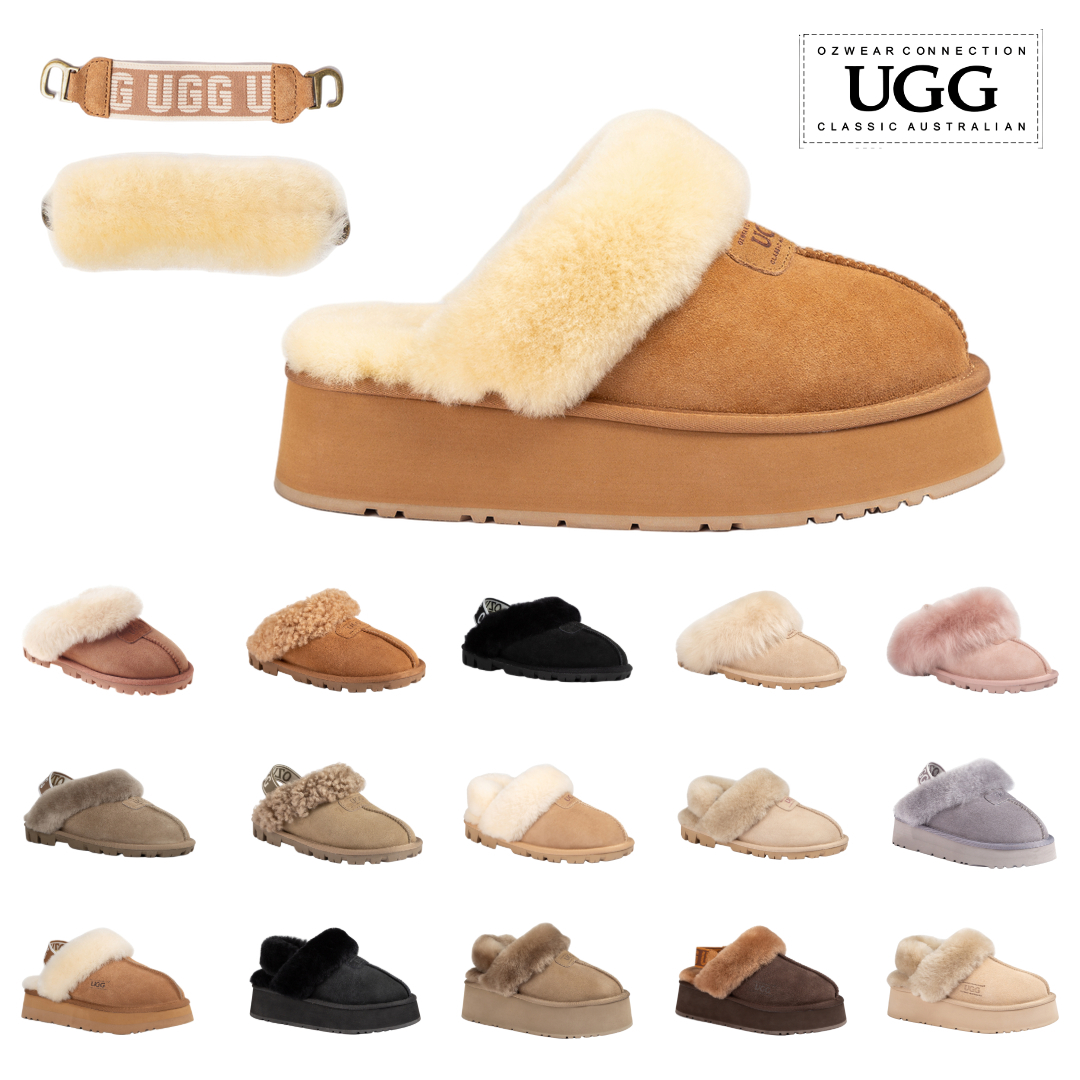 호주 오즈웨어 코케트 컬리 플랫폼 통굽 탈부착 밴딩 키높이 여성 슬리퍼