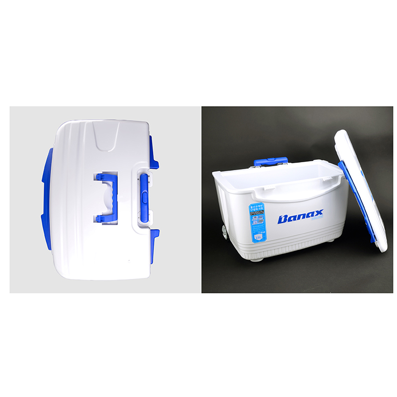 바낙스 깔판 포함 캐리어타입의 바퀴 쿨러 2206 23리터 아이스박스 캠핑 낚시 - 상세 이미지 5