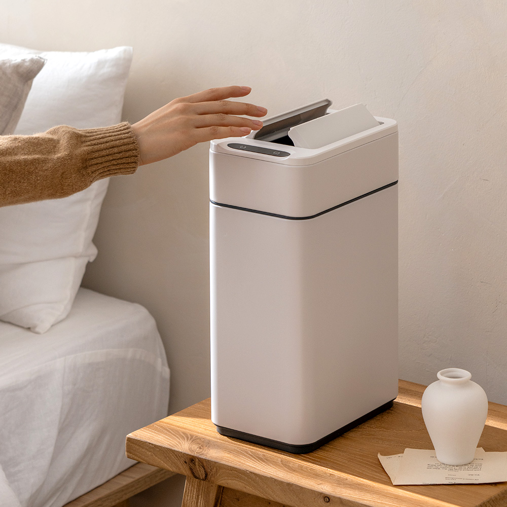 스마트 자동 센서 미니 쓰레기통, 10L 쓰레기통, 20L 쓰레기봉투, 냄새 차단, 인테리어 휴지통, 다룸 쓰레기통
