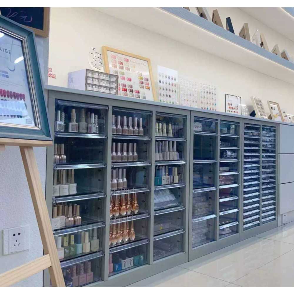 네일 수납장 네일샵 매니큐어 보관 미술 서랍 진열장 - 상세 이미지 2