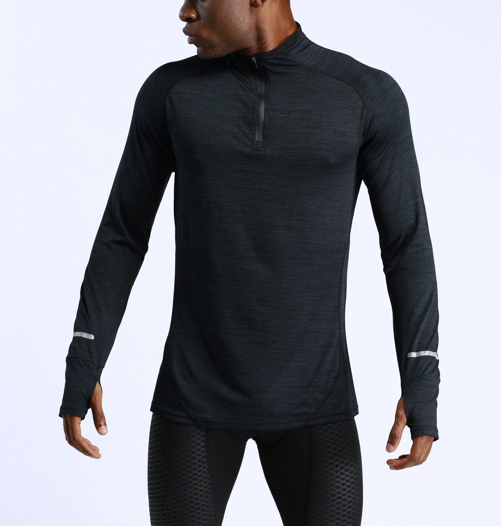 러닝긴팔티 러닝 하프집업 반집업 롱슬리브 기능성 헬스 마라톤 - 상세 이미지 5