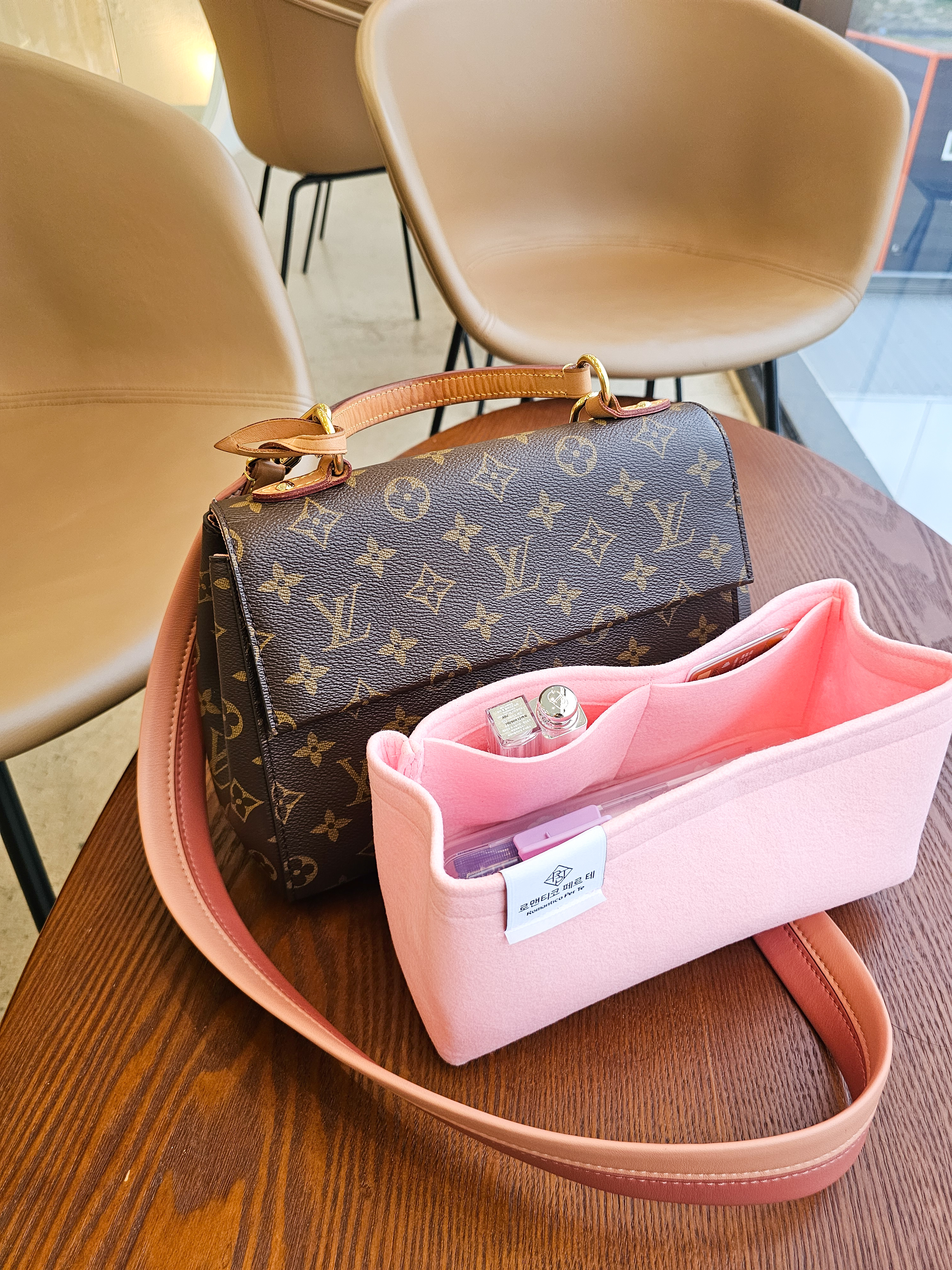 로맨티코 루이비통 클루니 호환 리폼 이너백 백인백