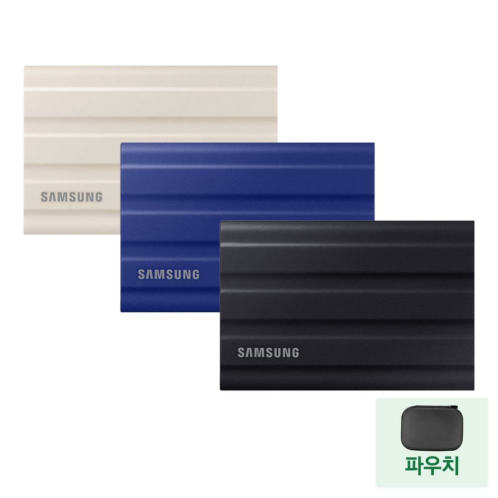삼성전자 포터블 외장SSD T7 실드 Shield 1TB 1테라 MU-PE1T0 +파우치 - 상세 이미지 2