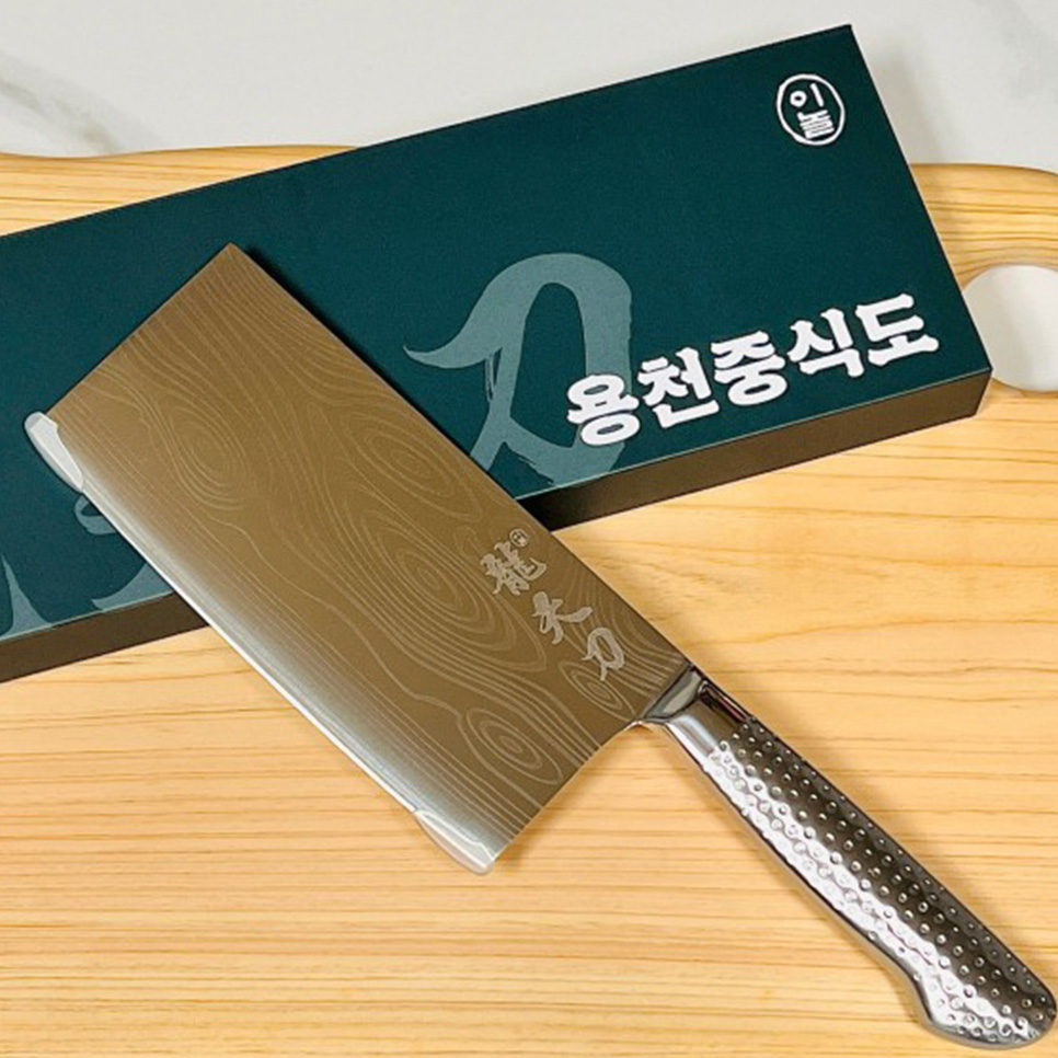 innol 용천 중식칼 중식도 업소용 칼 중화식도 흑백요리사 다마스커스 스테인리스 스틸 - 상세 이미지 2