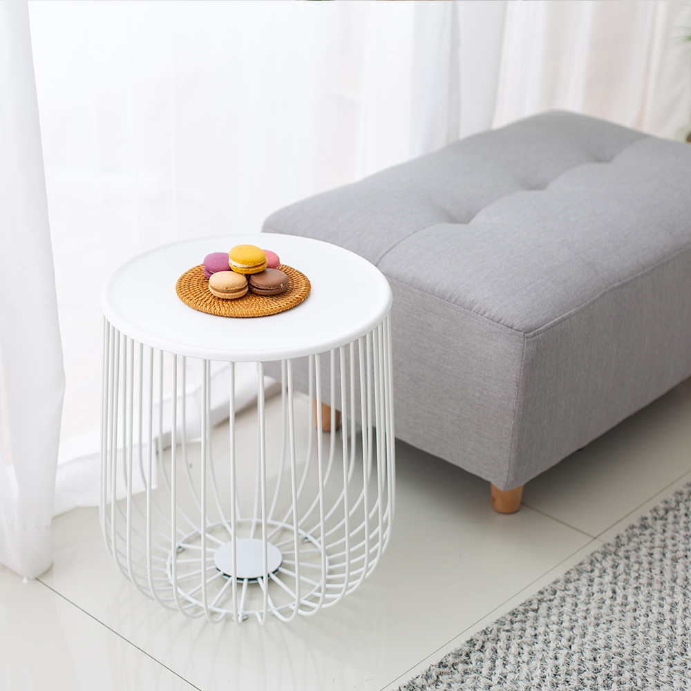 네트 철제 티테이블 쇼파 거실협탁 보조베란다 소파협탁 침대 카페 원형 소