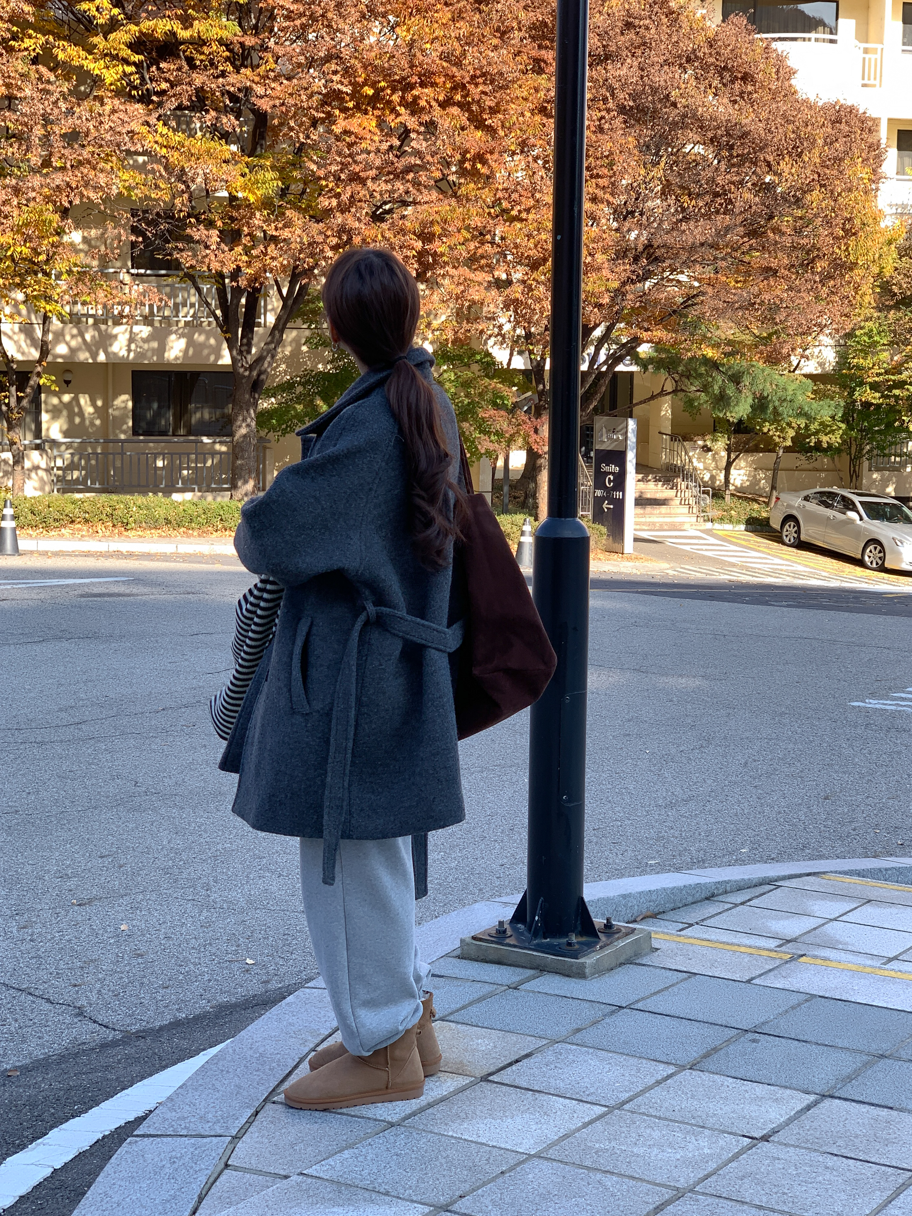 [24 f/w코트] 헤르몬 헤나 하이넥 부클 하프코트 울100 누빔 퀼팅 핸드메이드 640 상세 이미지 38