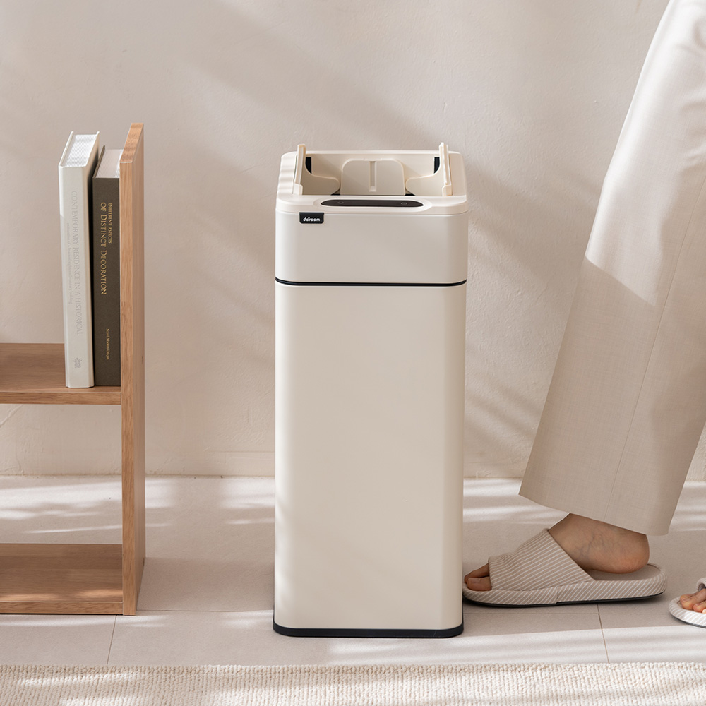 스마트 자동 센서 미니 쓰레기통 10L 냄새차단 인테리어 휴지통