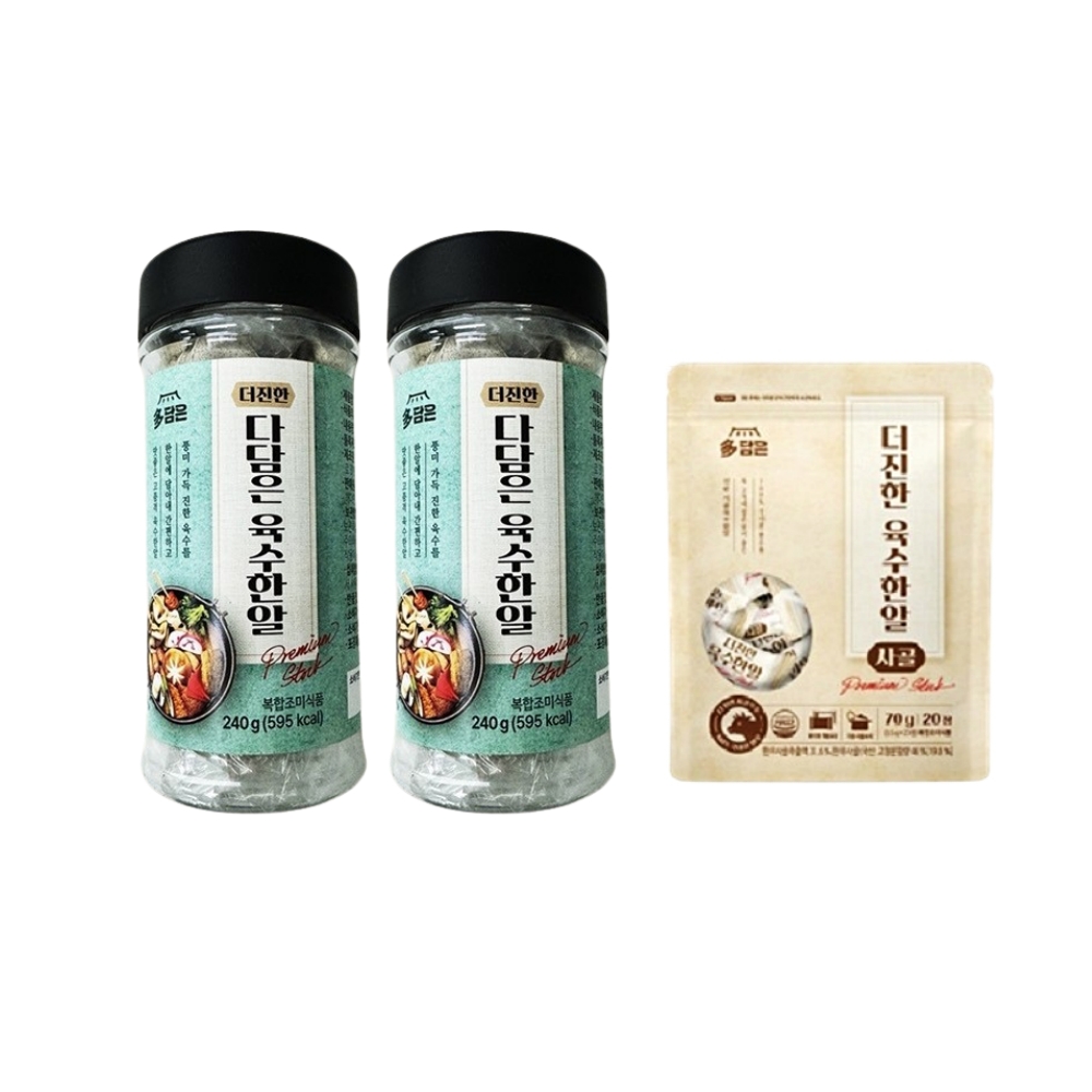 다담은 더진한 육수한알 사골 1세트 국내산 조미료 동전육수 코인 다시팩 - 상세 이미지 2