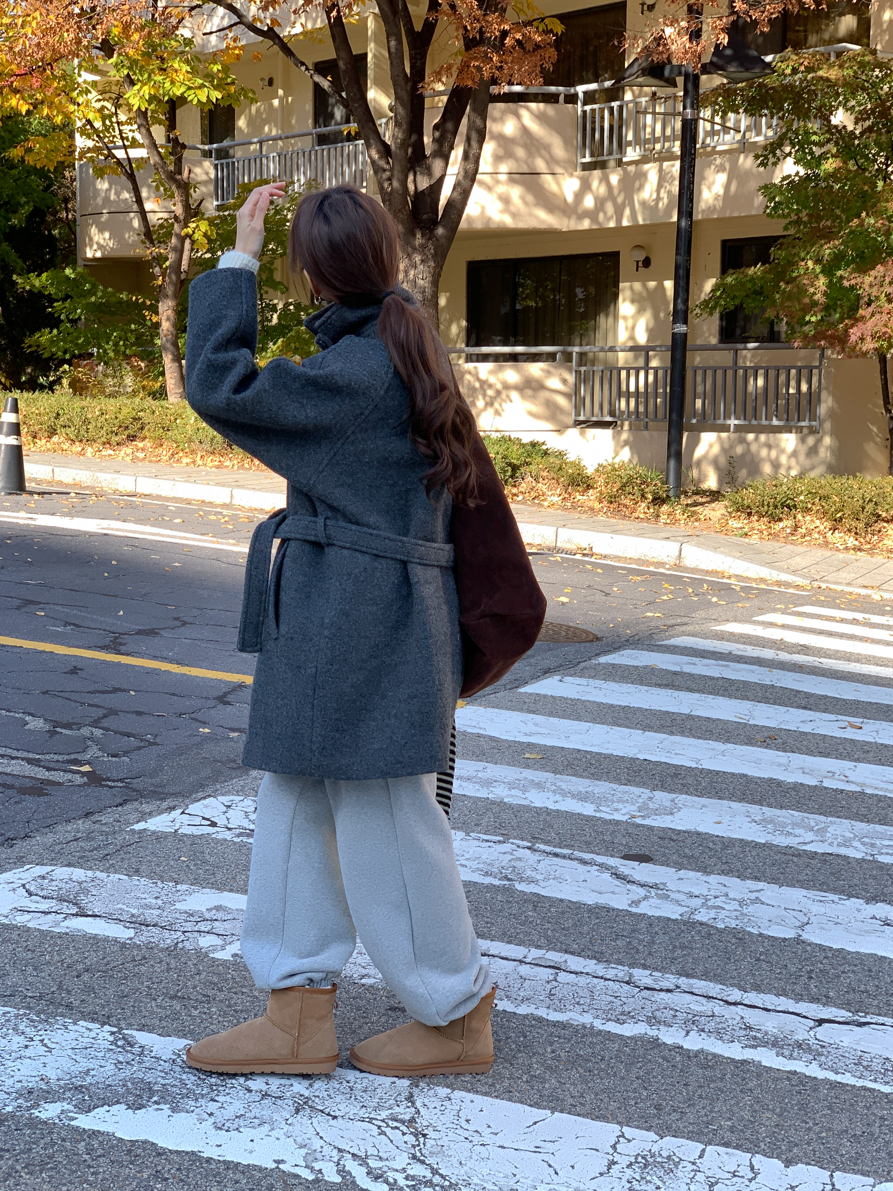 [24 f/w코트] 헤르몬 헤나 하이넥 부클 하프코트 울100 누빔 퀼팅 핸드메이드 640 상세 이미지 49