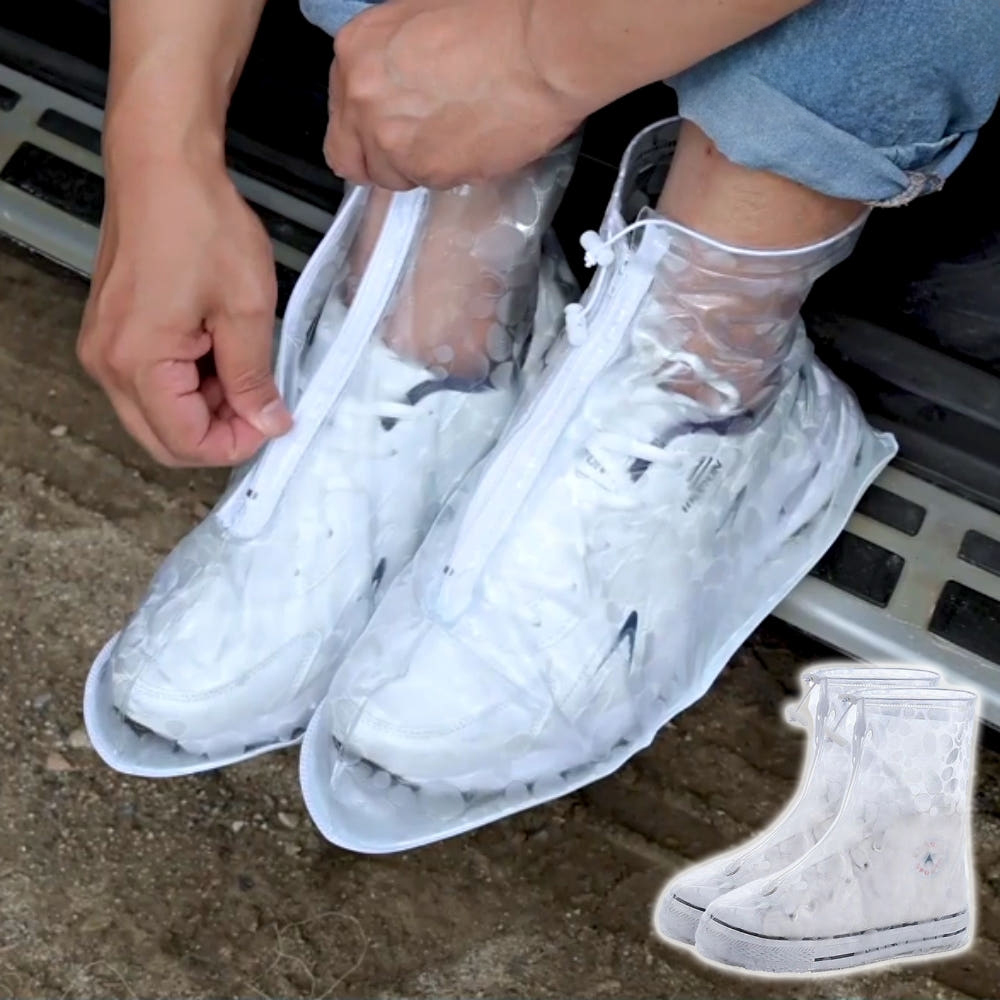 철벽방수화 신발방수커버 3켤레 비올때신발 비닐장화 레인커버