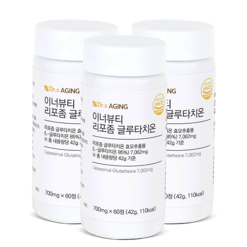 닥터스에이징 리포좀 글루타치온 미국산 85% 700mg 고순도 글루타치온 3박스 - 상품 이미지