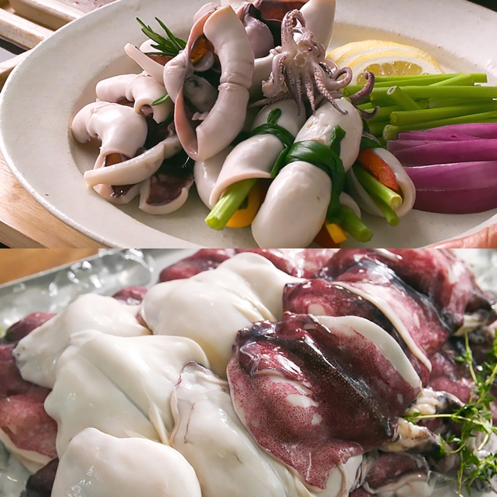 싱싱두툼 자연산 손질 한치 2.5kg 120마리 생물 냉동 한치회 - 상세 이미지 4