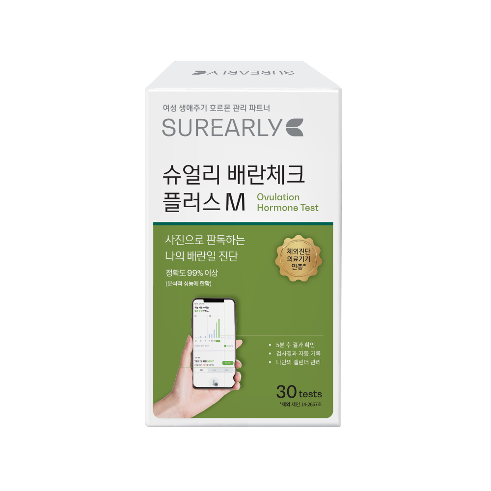 슈얼리 배란체크 플러스 M 30개입 국산 배란테스트기