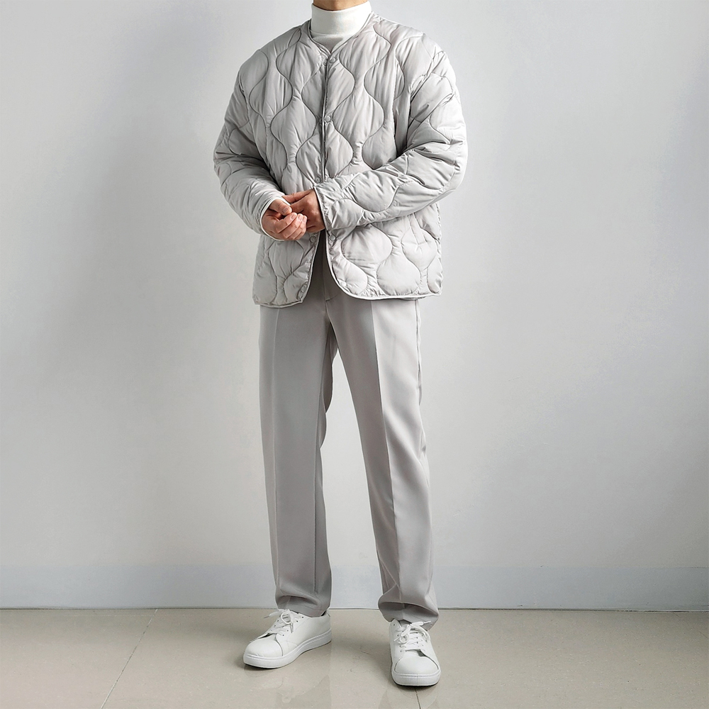 1+1 깔깔이패딩 남자초경량패딩 웰론 이미지 7