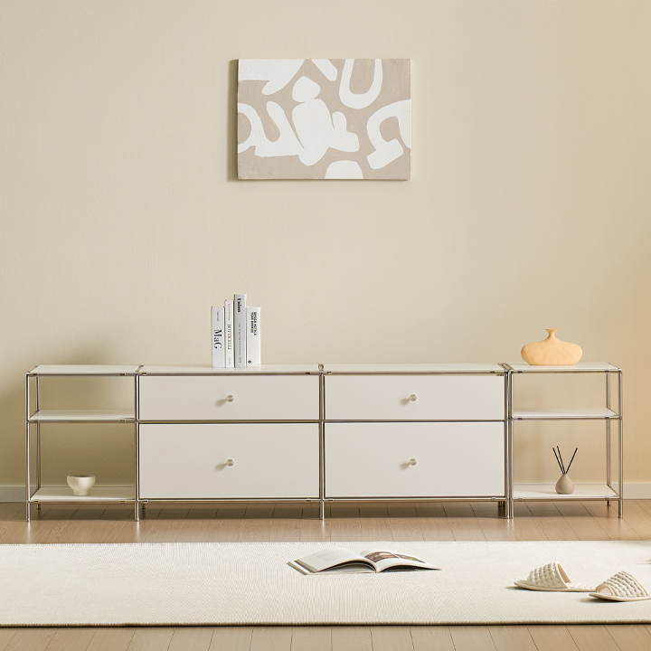 헤이몰리 헤이즈 미드센츄리 모듈 2단 1710 사이드 서랍장 거실장+2단 400 협탁