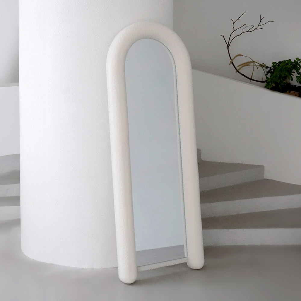 비알프렌드 크렘 벽걸이 스탠드 부클레 전신거울 대형 1600size