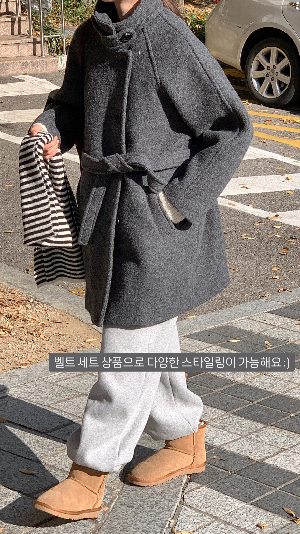[24 f/w코트] 헤르몬 헤나 하이넥 부클 하프코트 울100 누빔 퀼팅 핸드메이드 640 상세 이미지 24