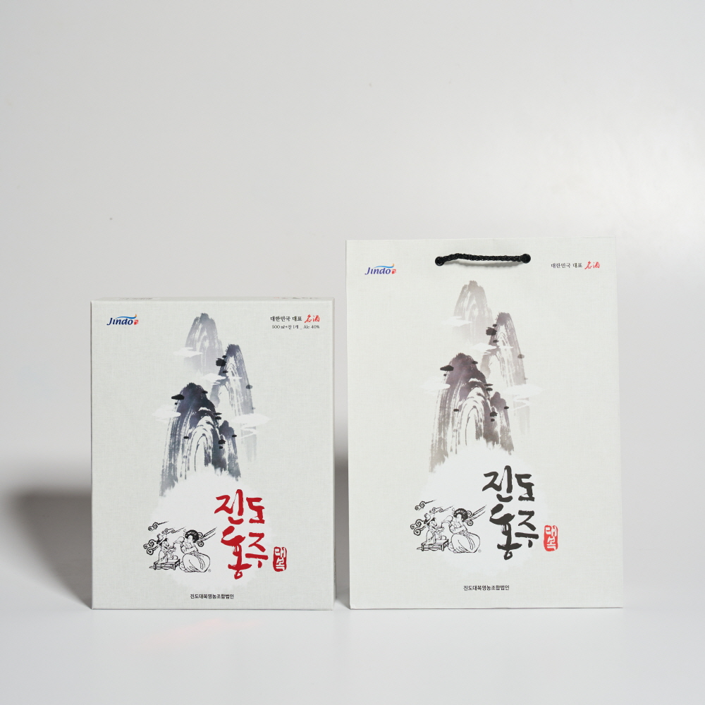 진도홍주 대복 찹쌀홍주 40도 500ml 01호 지초주 (케이스,쇼핑백 포함) - 상세 이미지 5