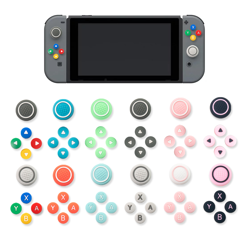 닌텐도 스위치 조이콘 라인 스틱 버튼 커버 세트 아키토모