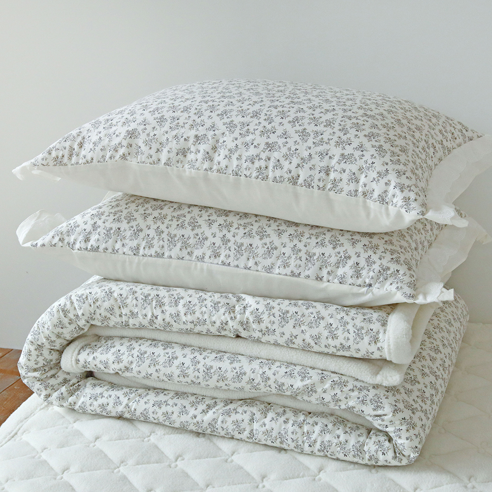 뽀글뽀글 엔느 양털 양모 극세사 겨울이불 먼지없는 워싱 광목 순면 차렵이불 세트 SS