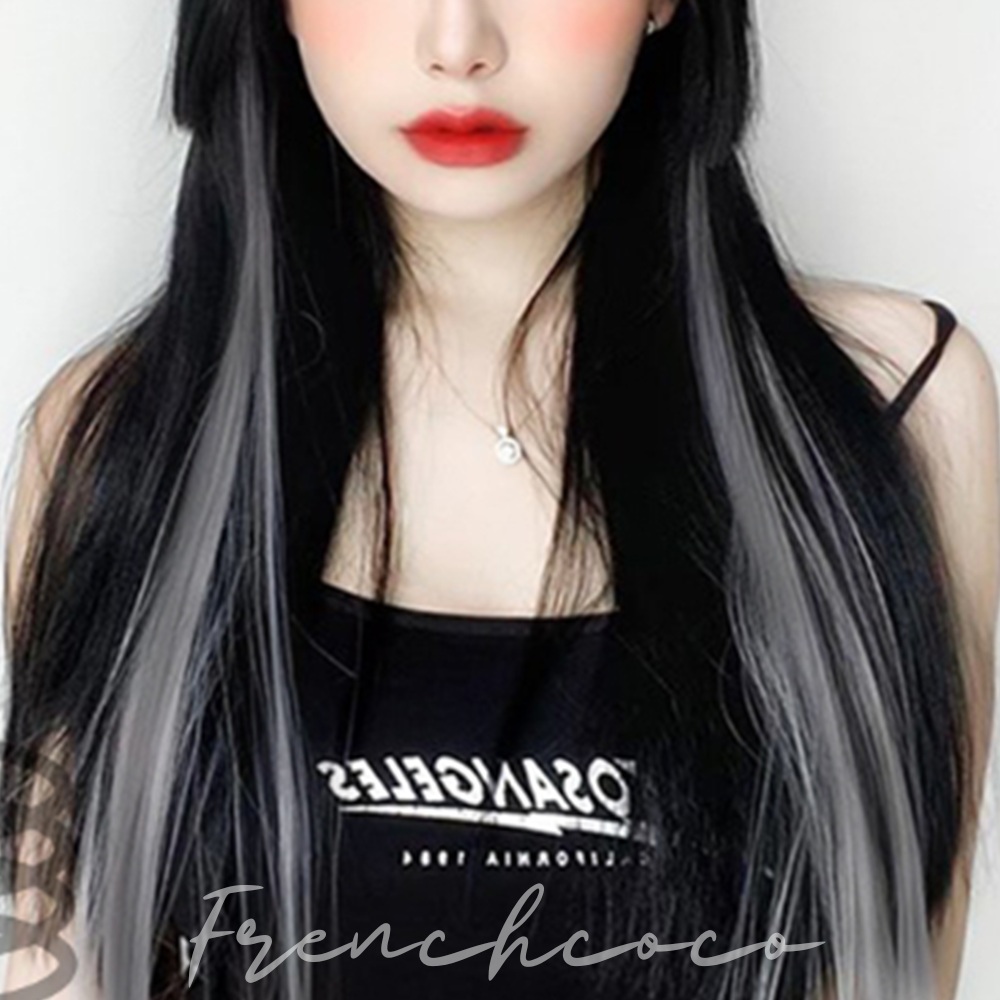 프렌치코코 투톤 헤어피스 포인트 브릿지 붙임머리 컬러 부분가발 3색상패키지 - 메인 이미지