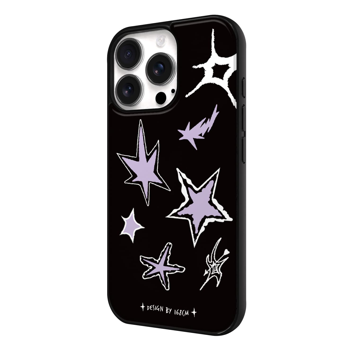 아이폰16 프로 케이스 맥세이프 하드 스웨이드 빈티지 스타 퍼플 - 상세 이미지 4