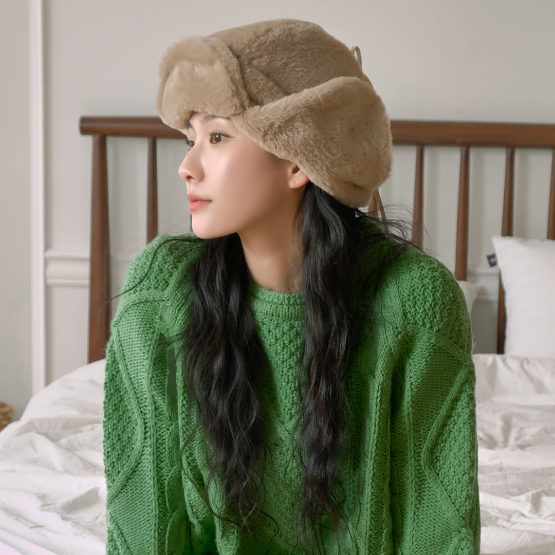 뷰랩 밍크 퍼 귀달이 모자 겨울 데일리 버킷햇 9종 모음 이미지 6