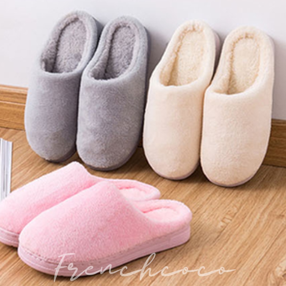 프렌치코코 털 슬리퍼 겨울 거실실내화 사무실 방한보온