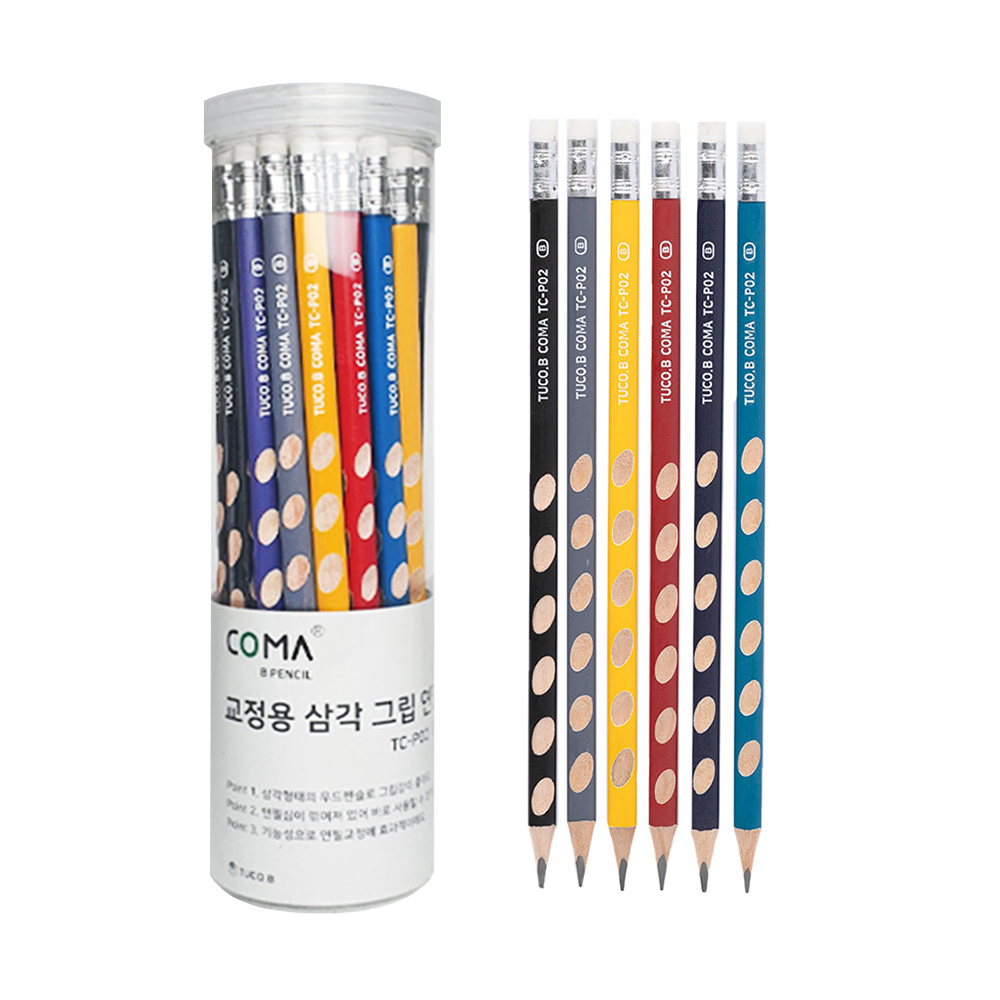 투코비 코마 삼각 교정 연필 TC-P02 36개입 B 제품 이미지