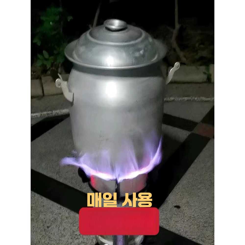고스트캠프 폐유난로 온풍기 히팅건 폐유 업소용 히터 스토브 + 속도 조절 팬 - 상세 이미지 2
