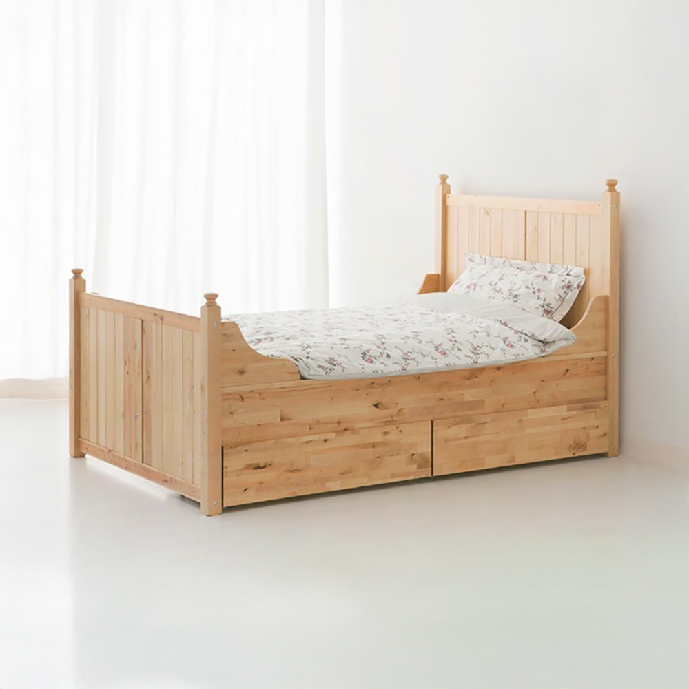 TORINO 원목 서랍형 침대 싱글 100200