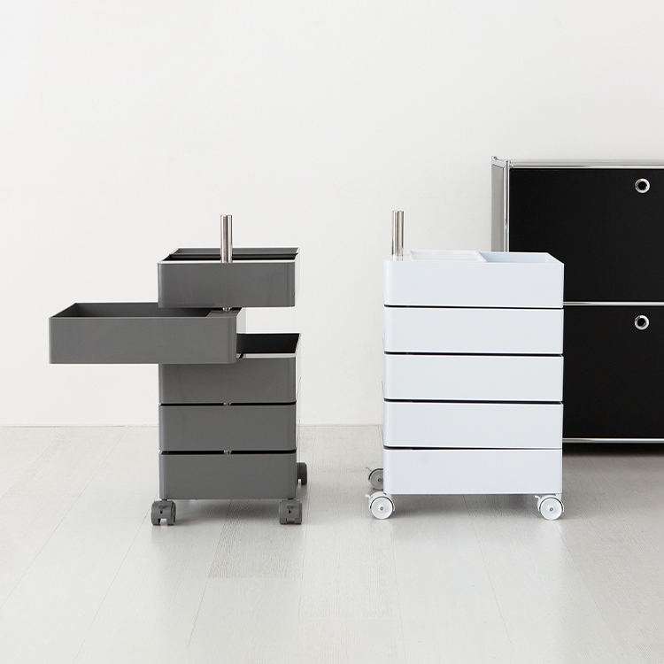 빙그리 회전서랍 트롤리 5단 다크그레이 4470.5318