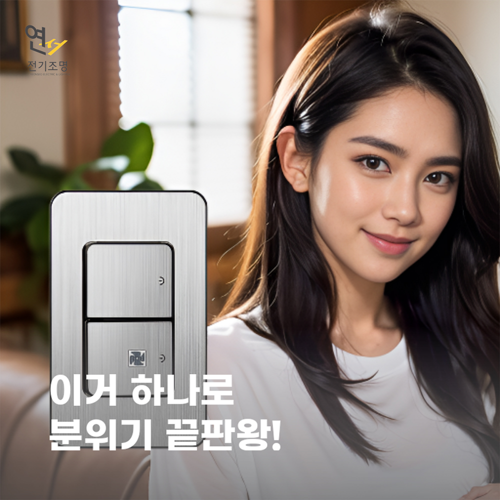 제일 디아트 스위치 2구 전등 전기 화장실 환풍기 욕실 교체 실버헤어라인 - 상세 이미지 3