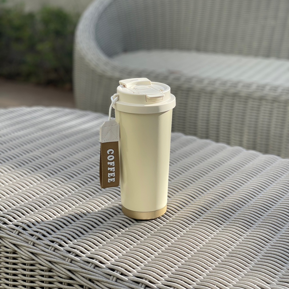 메르 블랑쉐 보온 보냉 빨대 손잡이 316스텐 텀블러 530ML - 상세 이미지 5