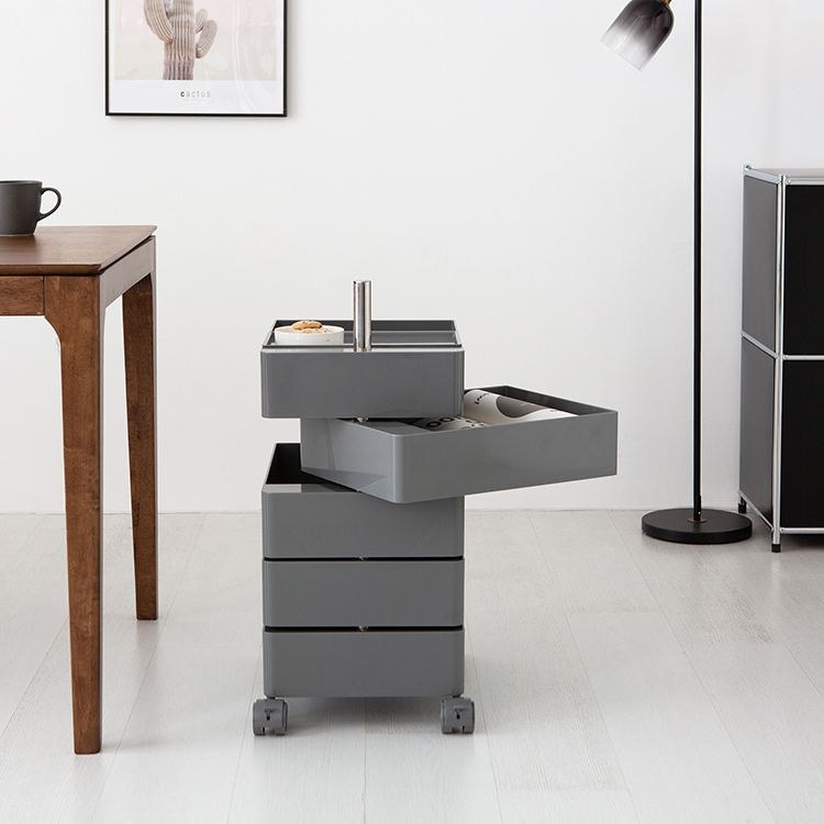 빙그리 회전서랍 트롤리 5단 다크그레이 4470.5318