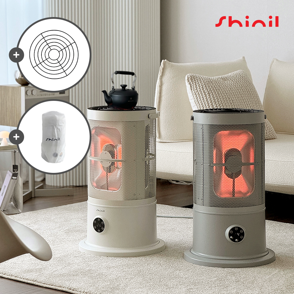 [25년형] 신일 전기히터 원통형 난로 가정용 사무실 업소용 하이라이트 난방기 스토브