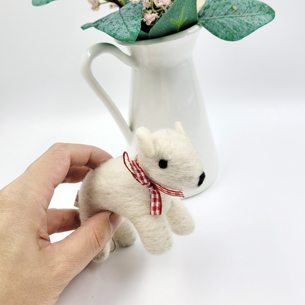 인도산 WOOL 핸드메이드 키링(강아지) G - 상품 이미지