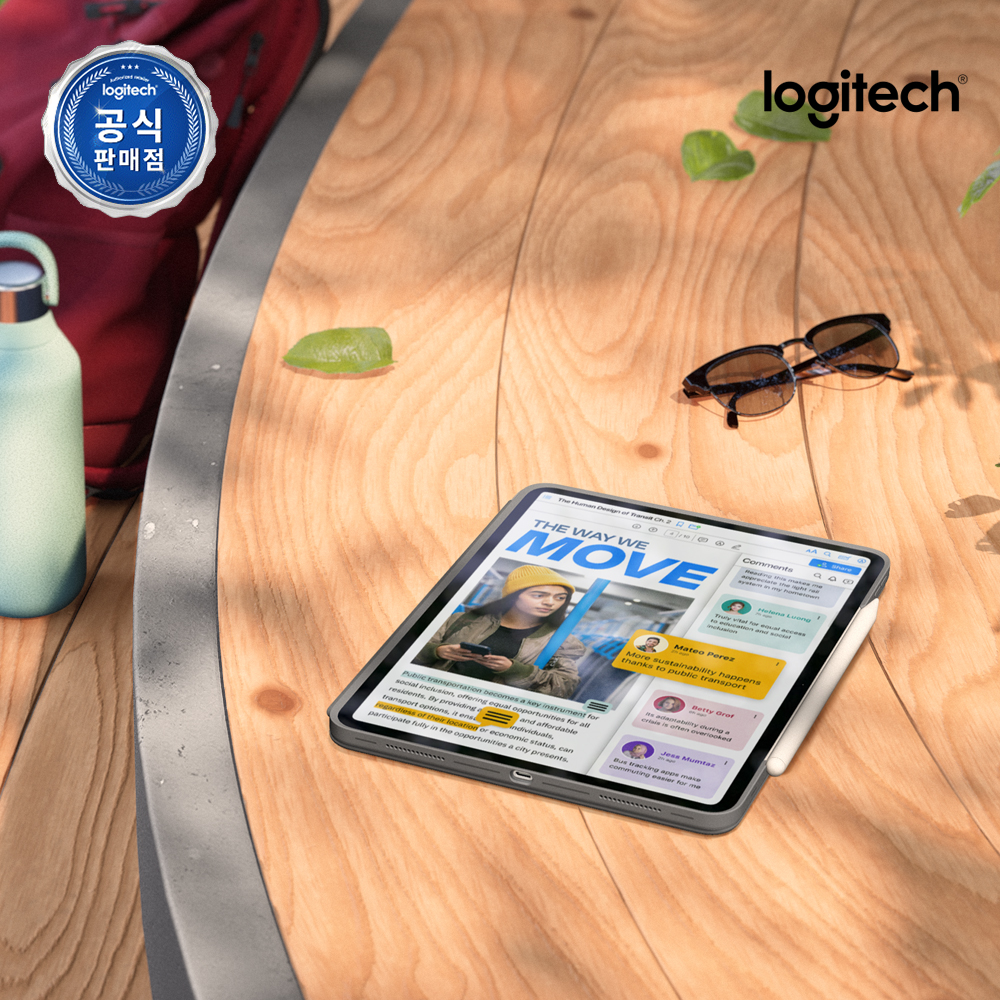 로지텍코리아 Combo Touch iPad Pro 11인치 M4용 키보드 케이스 - 상세 이미지 2