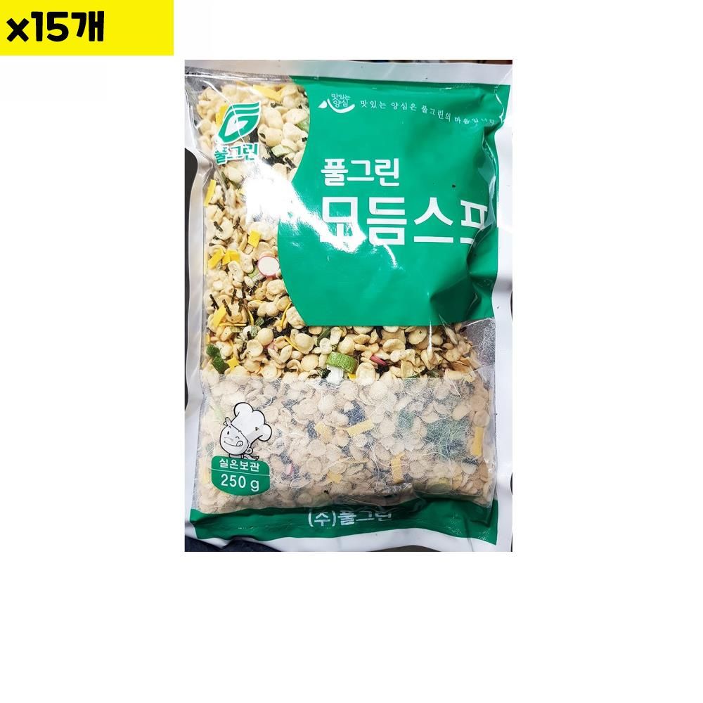 식자재 유통 도매 풀그린 건더기 스프 250g x15개 : ALL클린