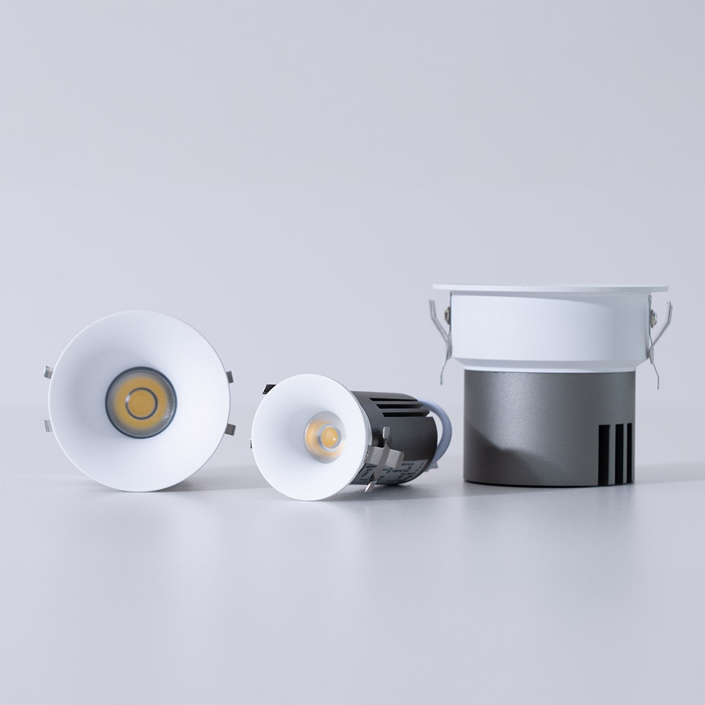 LED 35mm(1.5인치) 다운라이트 COB 안티글레어 5W 3000K 커브드 DC타입 - 상세 이미지 2