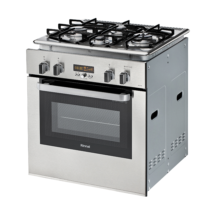 4구 매립형 빌트인 쿡탑 그릴 복합 가스 오븐 렌지 레인지 전자식 패널 무수그릴 RBO-618SE